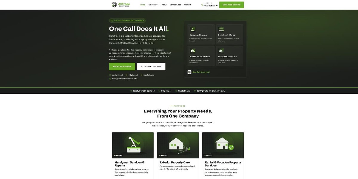 AllTrade Solutions website screenshot